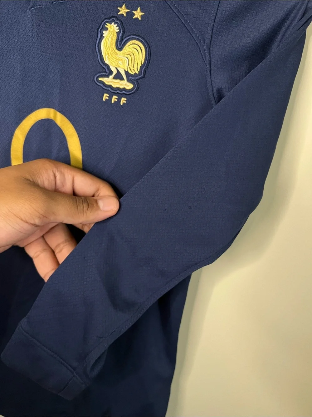 2022 2023 Nike DN0788-410 France Kylian Mbappe World Cup Home Jersey Youth M